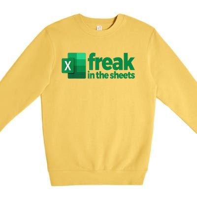 Freak In The Sheets Excel Funny Office Premium Crewneck Sweatshirt