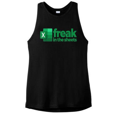 Freak In The Sheets Excel Funny Office Ladies PosiCharge Tri-Blend Wicking Tank