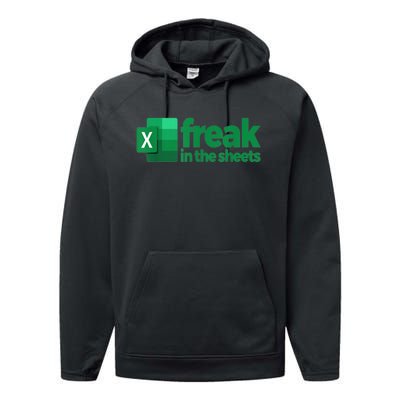 Freak In The Sheets Excel Funny Office Performance Fleece Hoodie