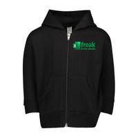 Freak In The Sheets Excel Funny Office Toddler Zip Fleece Hoodie