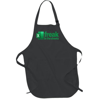 Freak In The Sheets Excel Funny Office Full-Length Apron With Pockets