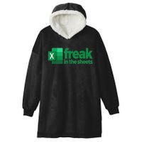 Freak In The Sheets Excel Funny Office Hooded Wearable Blanket