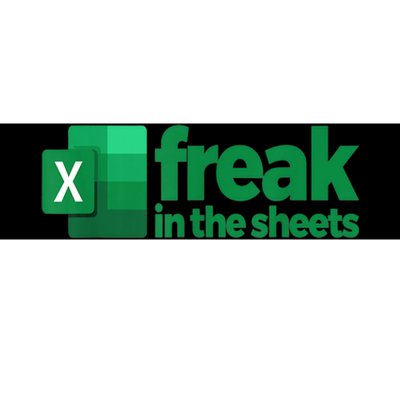 Freak In The Sheets Excel Funny Office Bumper Sticker