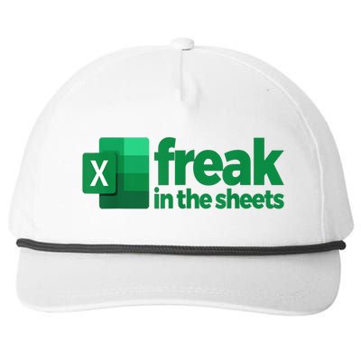 Freak In The Sheets Excel Funny Office Snapback Five-Panel Rope Hat