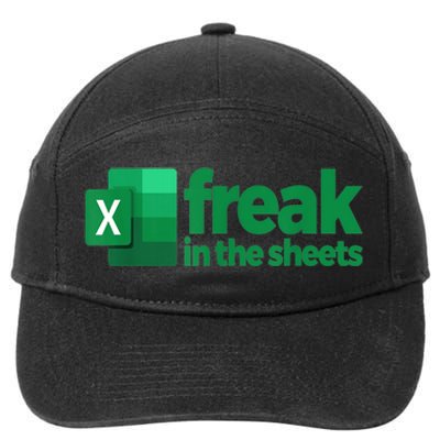 Freak In The Sheets Excel Funny Office 7-Panel Snapback Hat