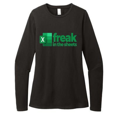 Freak In The Sheets Excel Funny Office Womens CVC Long Sleeve Shirt