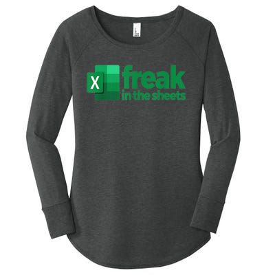 Freak In The Sheets Excel Funny Office Women's Perfect Tri Tunic Long Sleeve Shirt