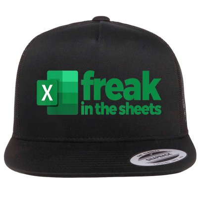 Freak In The Sheets Excel Funny Office Flat Bill Trucker Hat