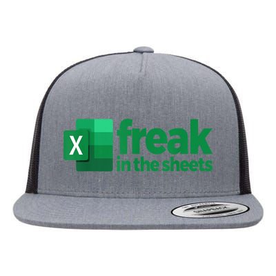 Freak In The Sheets Excel Funny Office Flat Bill Trucker Hat