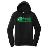 Freak In The Sheets Excel Funny Office Women's Pullover Hoodie