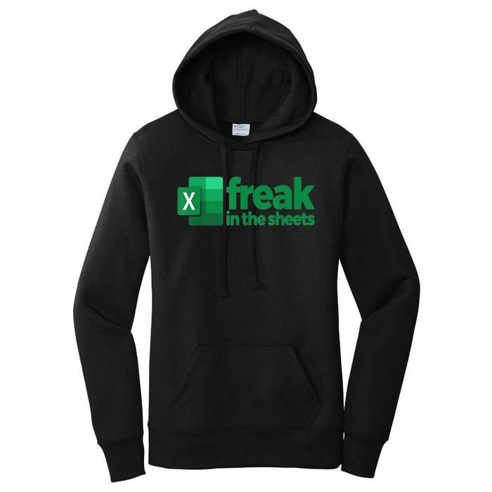 Freak In The Sheets Excel Funny Office Women's Pullover Hoodie