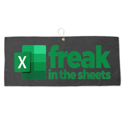 Freak In The Sheets Excel Funny Office Large Microfiber Waffle Golf Towel