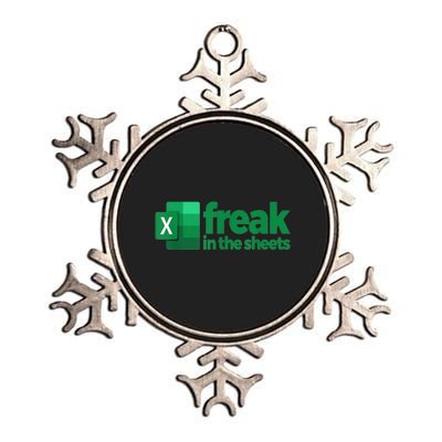 Freak In The Sheets Excel Funny Office Metallic Star Ornament