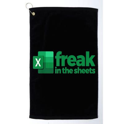 Freak In The Sheets Excel Funny Office Platinum Collection Golf Towel