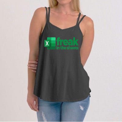 Freak In The Sheets Excel Funny Office Women's Strappy Tank