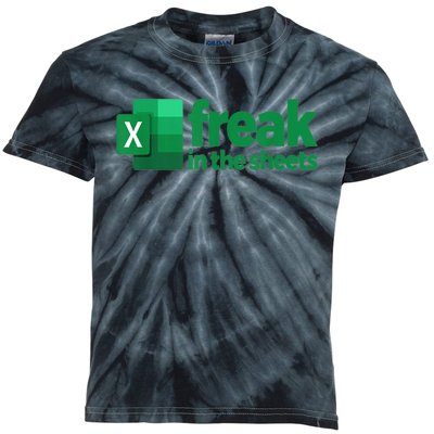 Freak In The Sheets Excel Funny Office Kids Tie-Dye T-Shirt