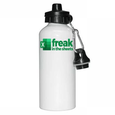 Freak In The Sheets Excel Funny Office Aluminum Water Bottle