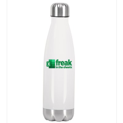 Freak In The Sheets Excel Funny Office Stainless Steel Insulated Water Bottle