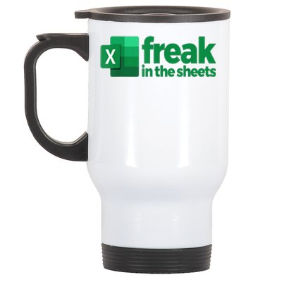 Freak In The Sheets Excel Funny Office Stainless Steel Travel Mug