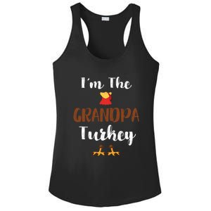 Funny Im The Grandpa Turkey Thanksgiving Family Matching Gift Ladies PosiCharge Competitor Racerback Tank