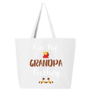 Funny Im The Grandpa Turkey Thanksgiving Family Matching Gift 25L Jumbo Tote