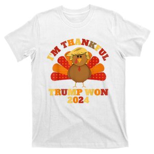 Funny IM Thankful Trump We Won 2024 T-Shirt