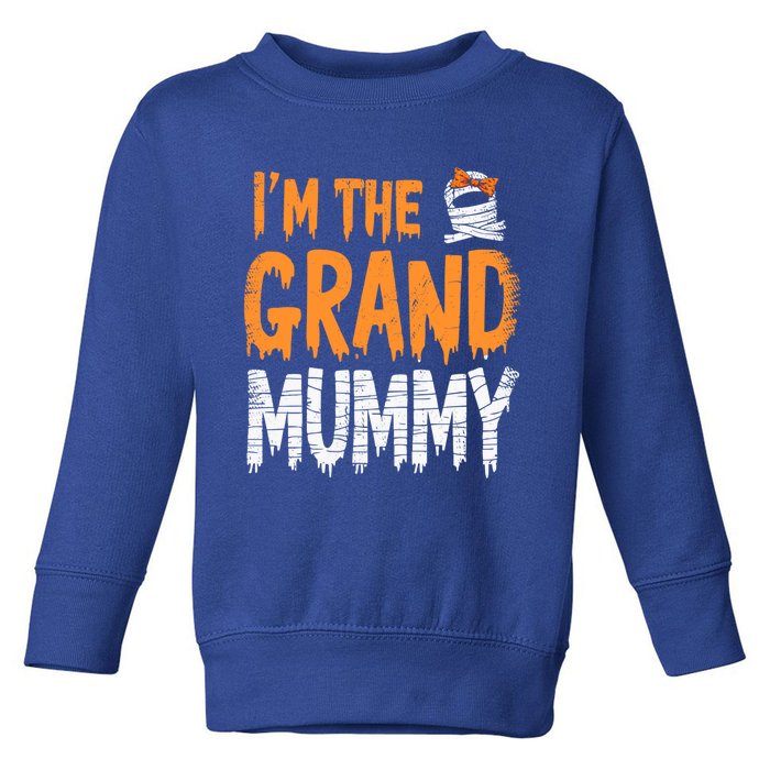 Funny IM The Grand Mummy Grandmother Halloween Costume Gift Toddler Sweatshirt