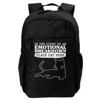Funny In The Event Of An Emotional Breakdown Place Cat Here Backpack
