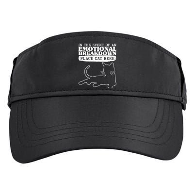 Funny In The Event Of An Emotional Breakdown Place Cat Here Adult Drive Performance Visor