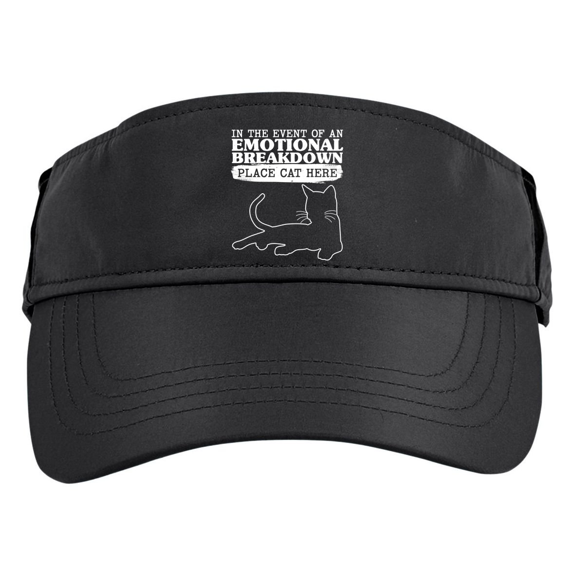 Funny In The Event Of An Emotional Breakdown Place Cat Here Adult Drive Performance Visor