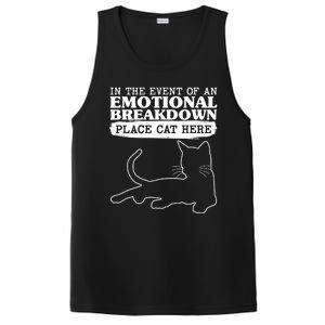 Funny In The Event Of An Emotional Breakdown Place Cat Here PosiCharge Competitor Tank