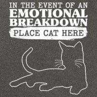 Funny In The Event Of An Emotional Breakdown Place Cat Here Cotton Canvas Backpack