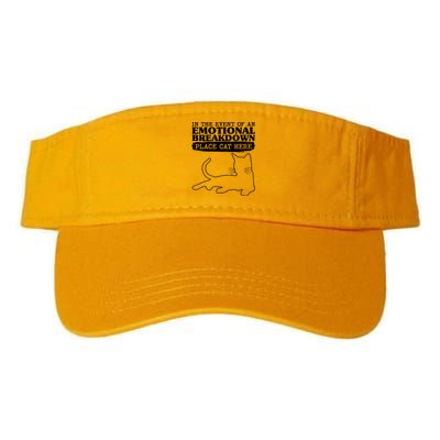 Funny In The Event Of An Emotional Breakdown Place Cat Here Visor
