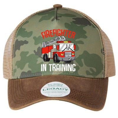 Firefighter in Training Fireman funny Firefighting Legacy Tie Dye Trucker Hat