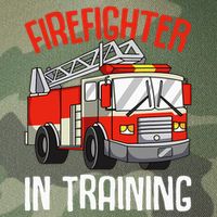 Firefighter in Training Fireman funny Firefighting Legacy Tie Dye Trucker Hat
