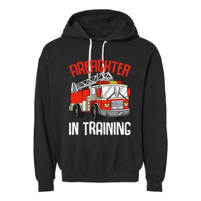 Firefighter in Training Fireman funny Firefighting Garment-Dyed Fleece Hoodie