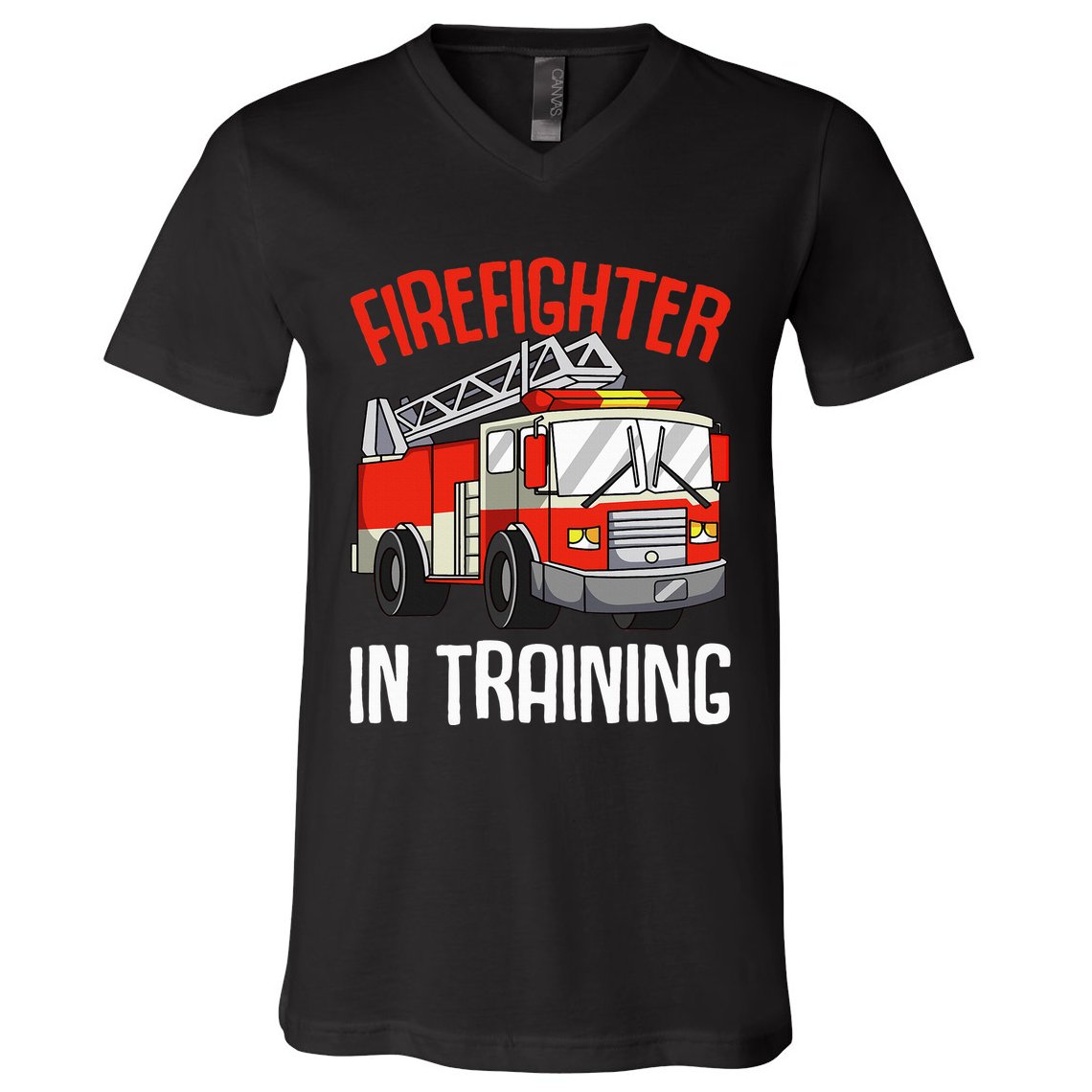 Firefighter in Training Fireman funny Firefighting V-Neck T-Shirt