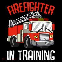 Firefighter in Training Fireman funny Firefighting 16 in Basic Backpack