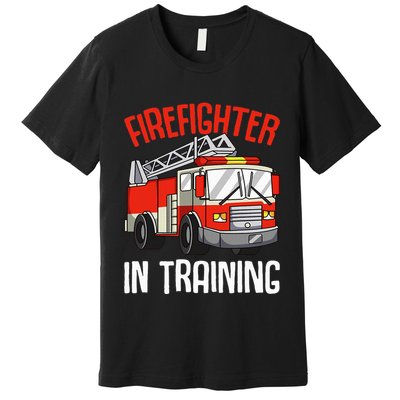 Firefighter in Training Fireman funny Firefighting Premium T-Shirt