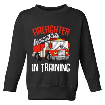 Firefighter in Training Fireman funny Firefighting Toddler Sweatshirt