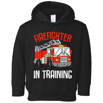 Firefighter in Training Fireman funny Firefighting Toddler Hoodie