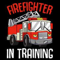 Firefighter in Training Fireman funny Firefighting Toddler Hoodie