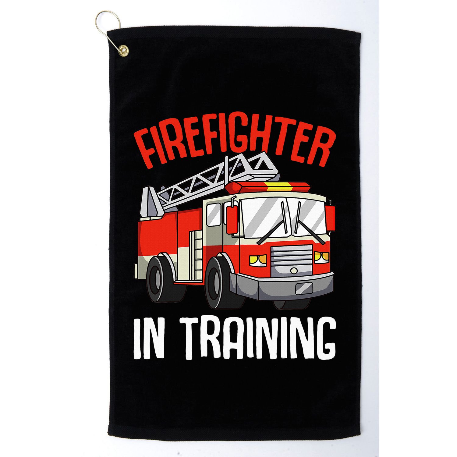 Firefighter in Training Fireman funny Firefighting Golf Towel
