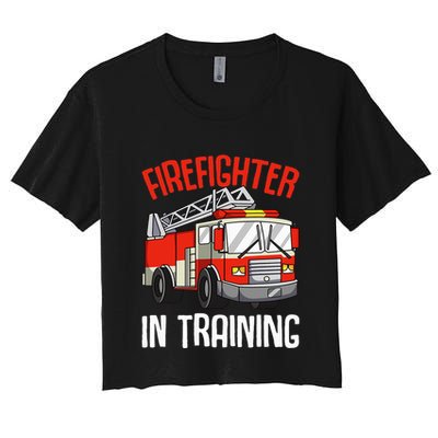 Firefighter in Training Fireman funny Firefighting Crop Top