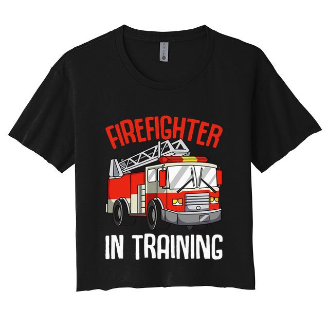 Firefighter in Training Fireman funny Firefighting Crop Top