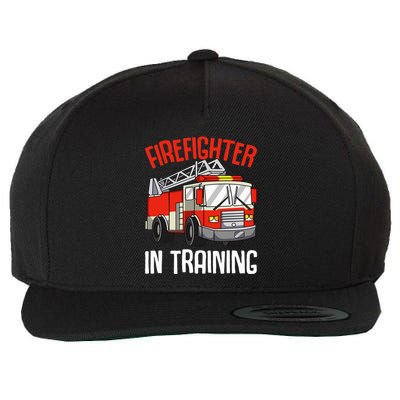 Firefighter in Training Fireman funny Firefighting Wool Snapback Cap