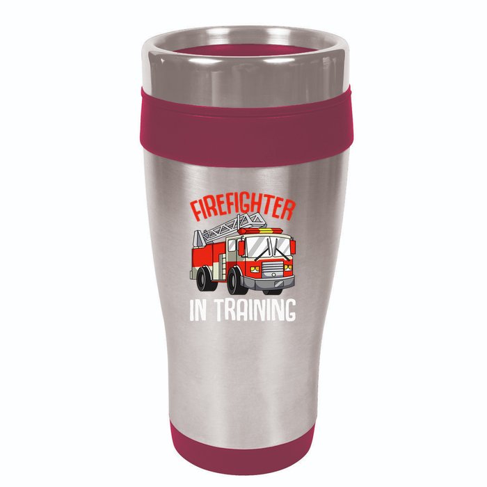 Firefighter in Training Fireman funny Firefighting 16oz Travel Tumbler