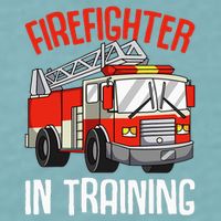 Firefighter in Training Fireman funny Firefighting Sueded Cloud Jersey T-Shirt