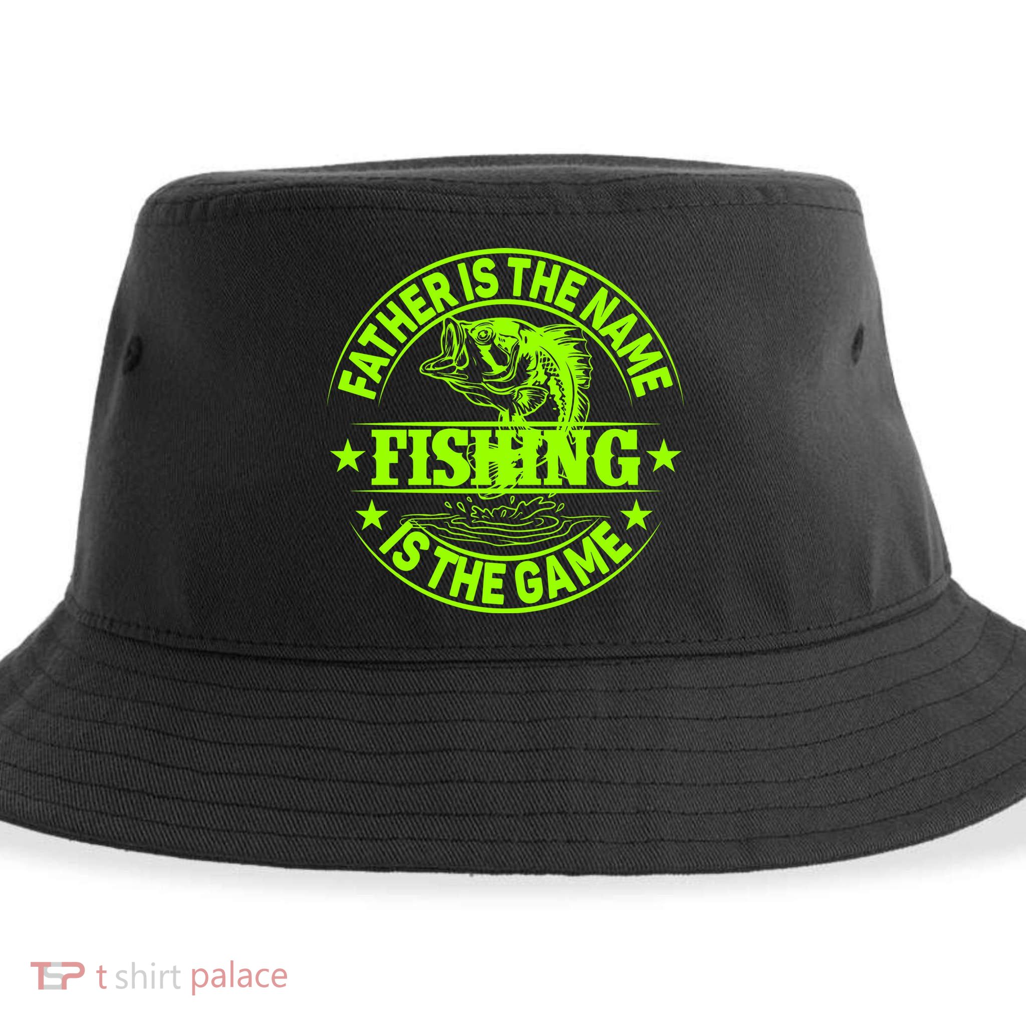 Father Is The Name Fishing Is The Game Sustainable Bucket Hat