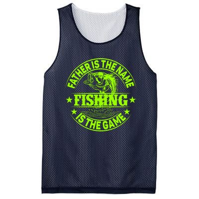 Father Is The Name Fishing Is The Game Mesh Reversible Basketball Jersey Tank